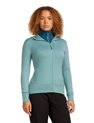 Bluza damska merino Icebreaker 260 Quantum IV LS Zip Hoodie