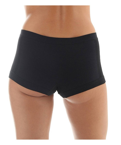 Majtki damskie bokserki Brubeck merino COMFORT WOOL czarny