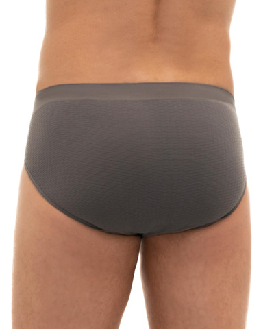 Majtki slipy męskie Brubeck Base Layer szary