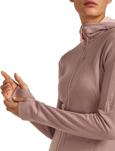 Bluza damska merino Icebreaker 260 Quantum IV LS Zip Hoodie