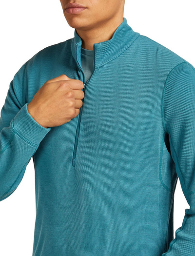 Bluza męska Icebreaker 260 Waffle Knit Wander LS Half Zip