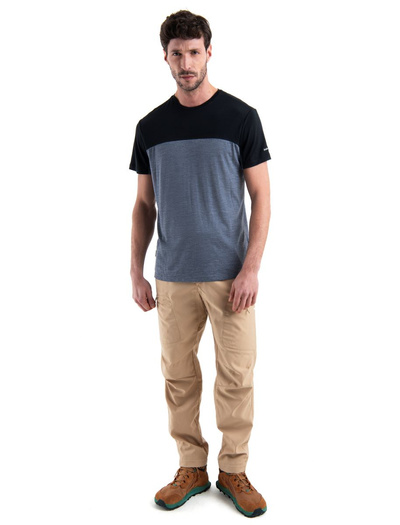 Koszulka męska z krótkim rękawem merino Icebreaker 125 Cool-Lite Sphere SS Tee Colour Block