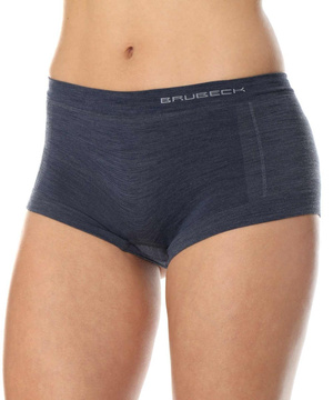 Majtki damskie bokserki Brubeck merino COMFORT WOOL jesnsowy