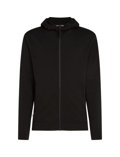 Bluza męska z kapturem merino Icebreaker 360 RealFleece Elemental LS Zip