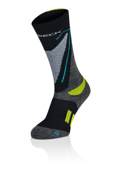 Skarpety junior merino Brubeck Snow Force Light szary/zielony