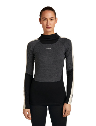 Koszulka damska z długim rękawem merino Icebreaker Merino 200 Oasis+ LS High Neck