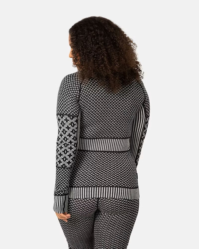 Koszulka damska z długim rękawem 190 merino KariTraa Smekker - czarny