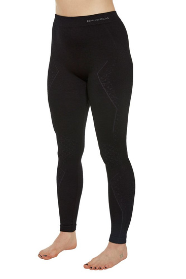 Legginsy damskie Brubeck EXTREME MERINO WOOL czarny