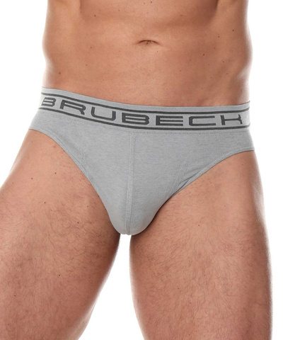 Majtki męskie slipy Brubeck classic COMFORT COTTON szary