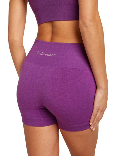 Spodenki Icebreaker 260 Zoneknit Seamless 4 Shorts fioletowy