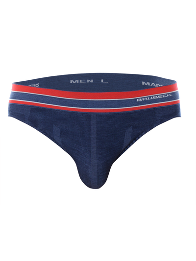 Majtki slipy męskie Brubeck ACTIVE WOOL granatowy