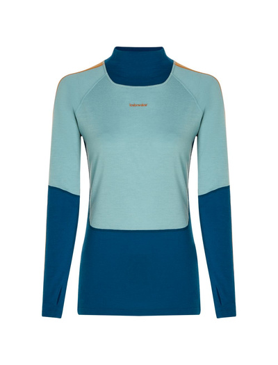 Koszulka damska narciarska merino Icebreaker Merino 200 Oasis+ LS High Neck