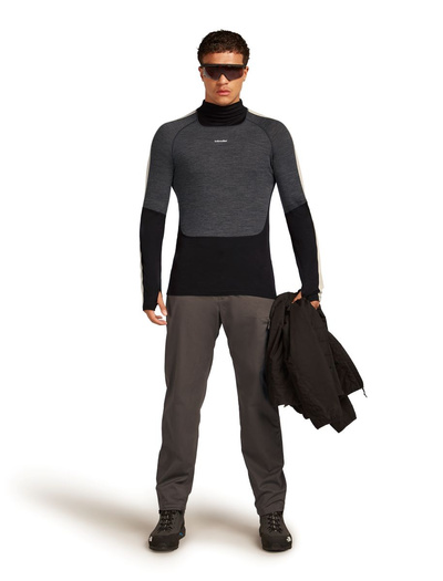 Koszulka męska narciarska merino Icebreaker Merino 200 Oasis+ LS High Neck