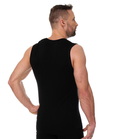 Koszulka męska bez rękawów Brubeck Comfort Cotton czarny