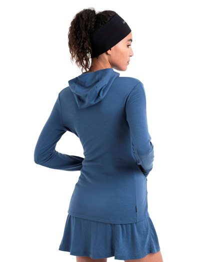 Bluza damska merino Icebreaker 260 Quantum IV LS Zip Hoodie