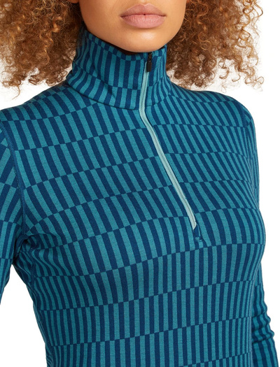 Koszulka narciarska damska z długim rękawem merino Icebreaker 260 Vertex LS Half Zip