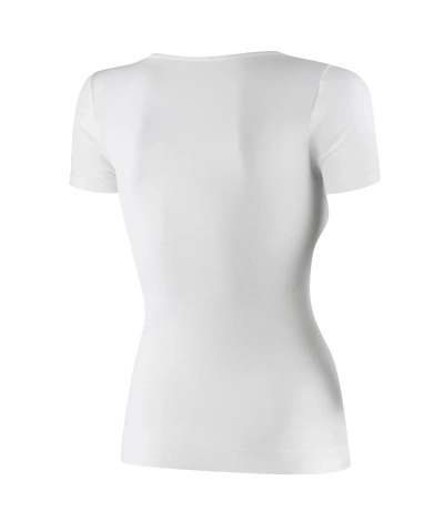 Koszulka damska z krótkim rękawem COMFORT MERINO kremowy