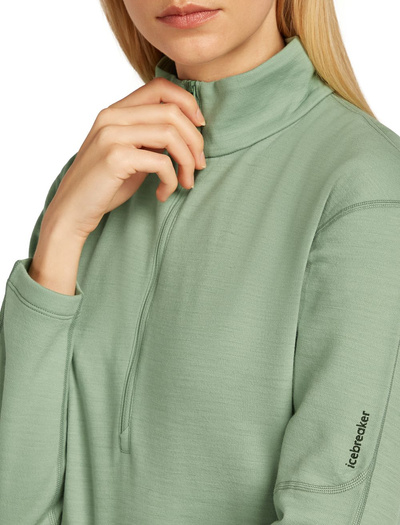 Bluza damska merino Icebreaker 360 Realfleece Elem LS Half Zip