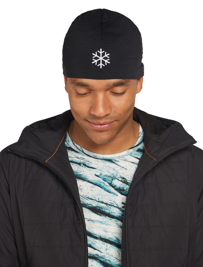 Czapka merino Icebreaker 200 Oasis Beanie POW BLACK