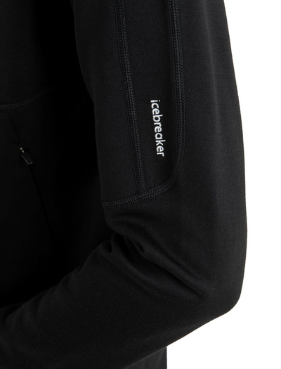 Damska bluza merino Icebreaker 560 Realfleece Elemental II LS Zip Hoodie