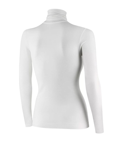 Koszulka damska z golfem Brubeck merino COMFORT WOOL czarny