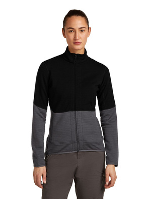 Damska bluza Icebreaker 400 RealFleece Descender LS ZIP