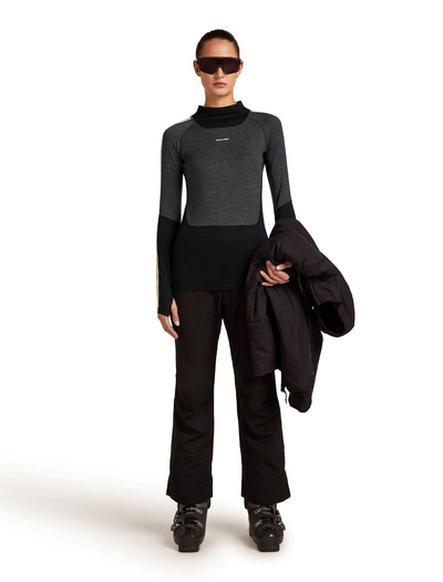 Koszulka damska narciarska merino Icebreaker Merino 200 Oasis+ LS High Neck