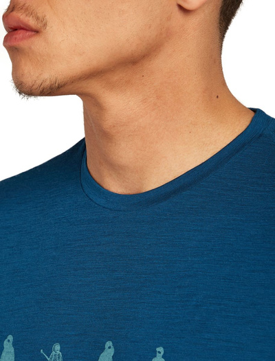 Koszulka męska z krótkim rękawem merino Icebreaker 150 Tech Lite SS Tee Snow Day