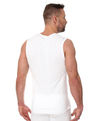 Koszulka męska bez rękawów Brubeck Comfort Cotton biały