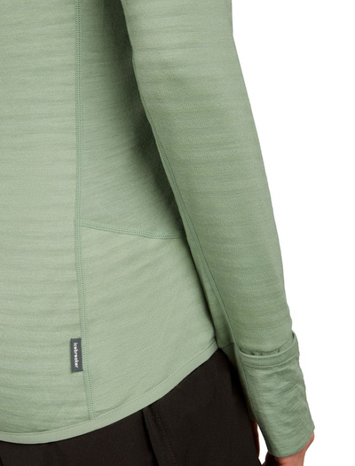 Damska bluza merino Icebreaker 300 RealFleece Descender LS Zip Hood