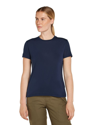 Koszulka damska z krótkim rękawem Icebreaker Core SS Tee granatowy