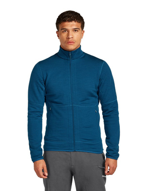 Bluza męska merino Icebreaker 400 RealFleece Descender LS Zip