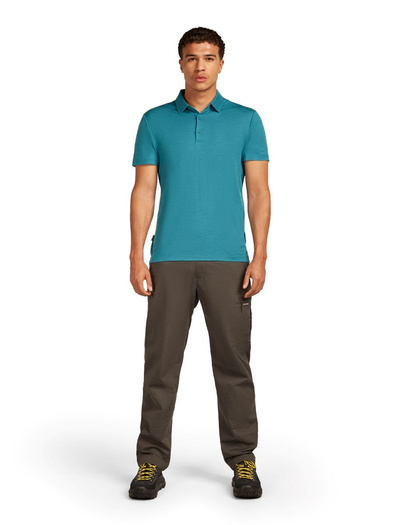 Koszulka męska z krótkim rękawem merino Icebreaker 150 Tech Lite SS Polo
