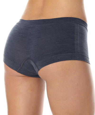 Majtki damskie bokserki Brubeck merino COMFORT WOOL jesnsowy