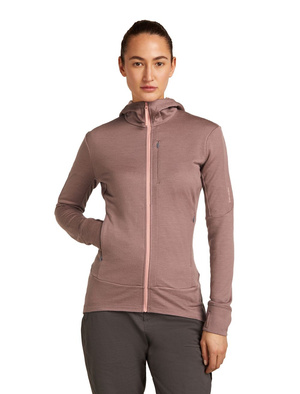 Bluza damska merino Icebreaker 260 Quantum IV LS Zip Hoodie