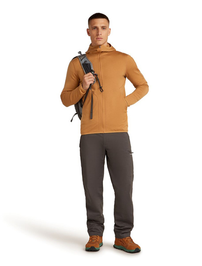 Bluza męska z kapturem merino Icebreaker 560 RealFleece Elemental LS Zip
