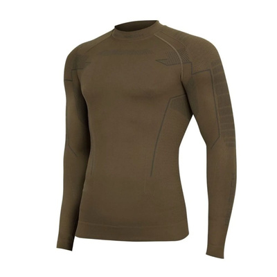 Koszulka męska z długim rękawem Brubeck RANGER Thermo khaki
