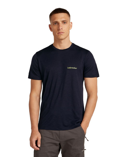 Koszulka męska z krótkim rękawem merino Icebreaker 150 Tech Lite SS Tee IB Wordmark