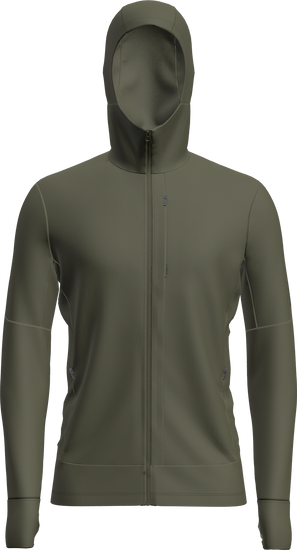 Bluza męska z kapturem merino Icebreaker 260 Quantum LS Zip