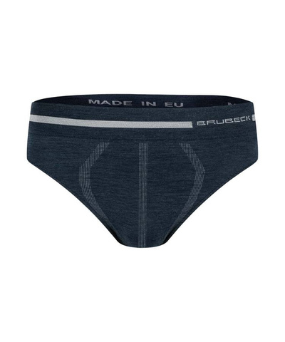 Majtki slipy męskie Brubeck merino COMFORT WOOL granatowy