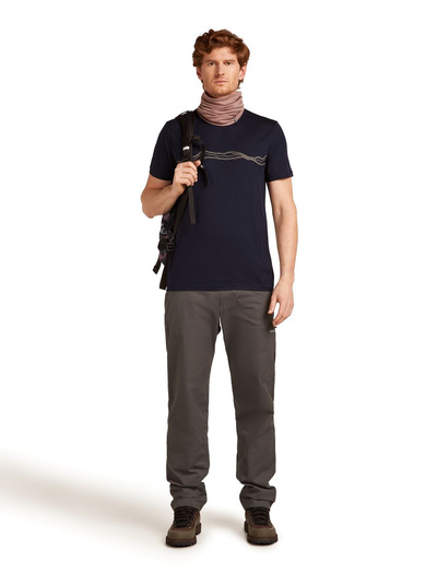 Koszulka męska z krótkim rękawem merino Icebreaker 150 Tech Lite SS Tee Mountain Pulse