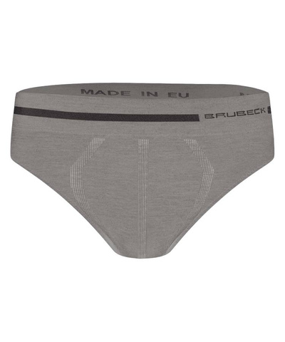 Majtki slipy męskie Brubeck merino COMFORT WOOL szary