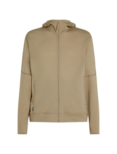 Bluza męska z kapturem merino Icebreaker 360 RealFleece Elemental LS Zip