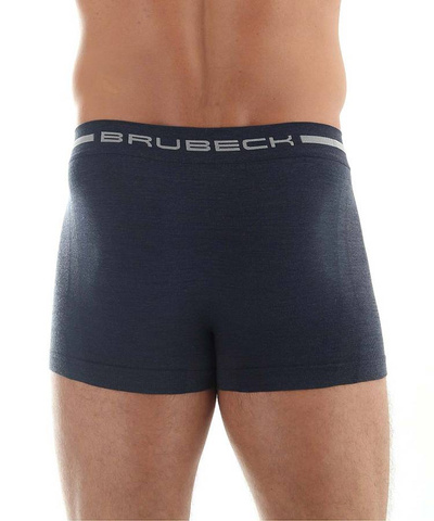 Majtki męskie bokserki Brubeck merino COMFORT WOOL granatowy