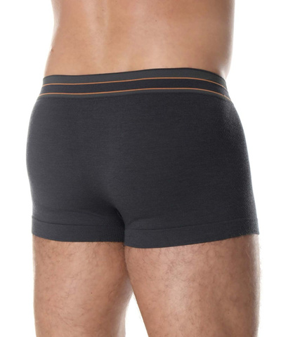 Majtki męskie bokserki merino Brubeck ACTIVE WOOL grafitowy