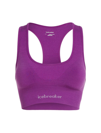 Biustonosz Icebreaker 260 Zoneknit Seamless Bra fioletowy