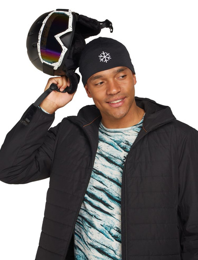 Czapka merino Icebreaker 200 Oasis Beanie POW BLACK