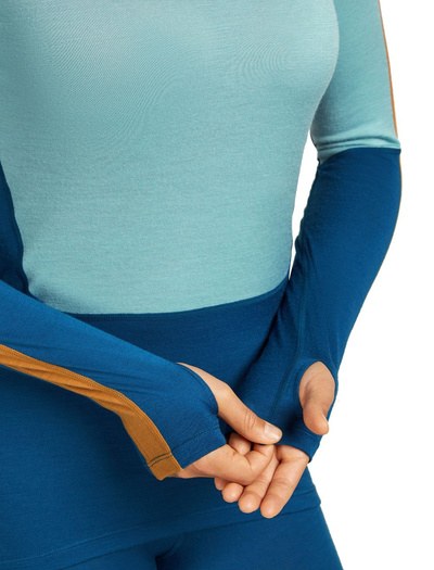 Koszulka damska narciarska merino Icebreaker Merino 200 Oasis+ LS High Neck