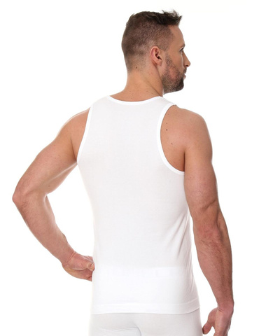 Męski podkoszulek bez rękawów Brubeck Comfort Cotton biały
