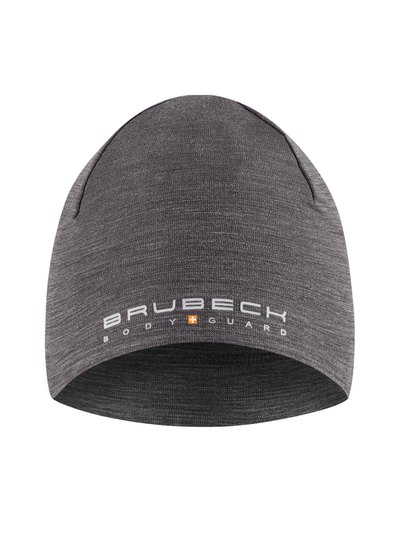 Czapka merino Brubeck dwuwarstwowa EXTREME WOOL stalowy